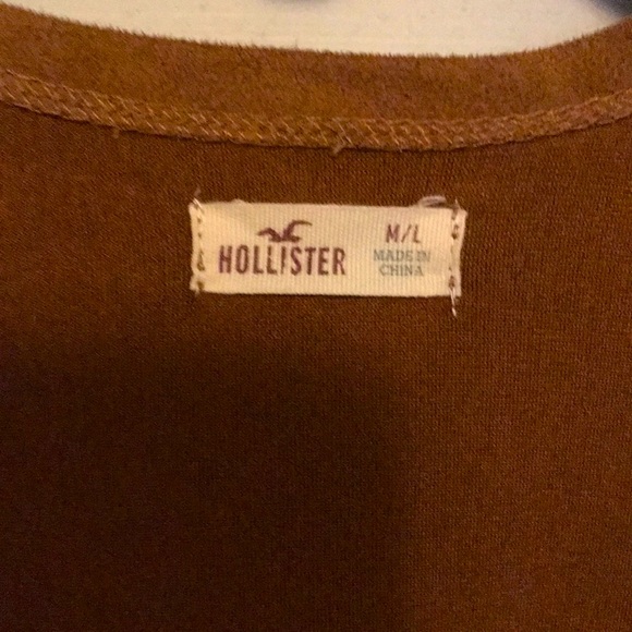 Hollister, suede tasseled cape/kimono, M/L - Picture 7 of 8